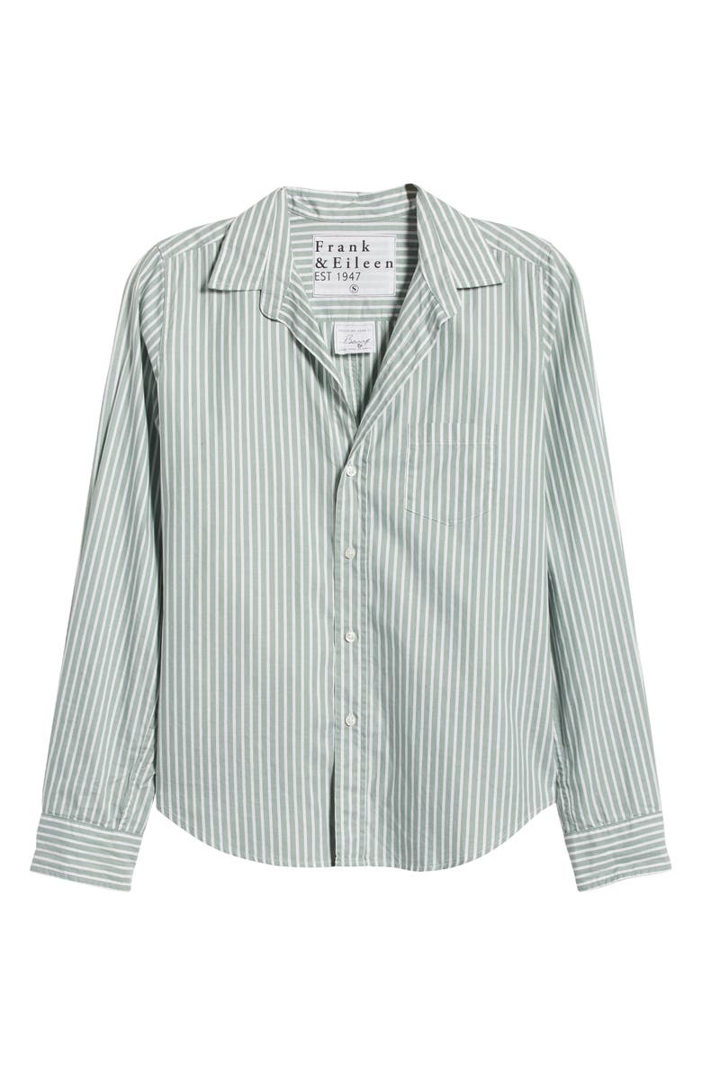 Frank & Eileen Barry Tailored Fit Button-Up Shirt, Alternate, color, Green Stripe