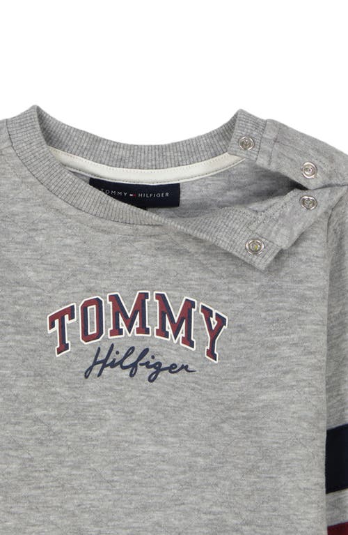 Tommy Hilfiger Crewneck Graphic Sweatshirt & Joggers Set In Gray
