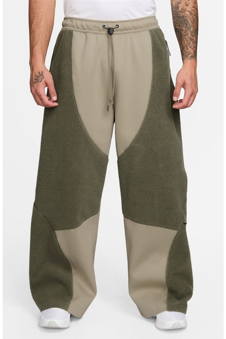 Boreas Tech Fleece Windwall Pants, Main, color, DESERT KHAKI/ OLIVE/ BLACK