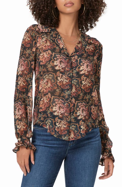 Ellyn Silk Button-Up Shirt