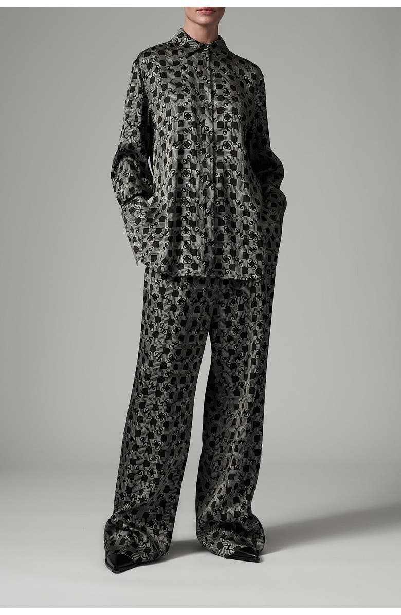 Day Plymo Printed Long Sleeve Shirt, Alternate, color, Black