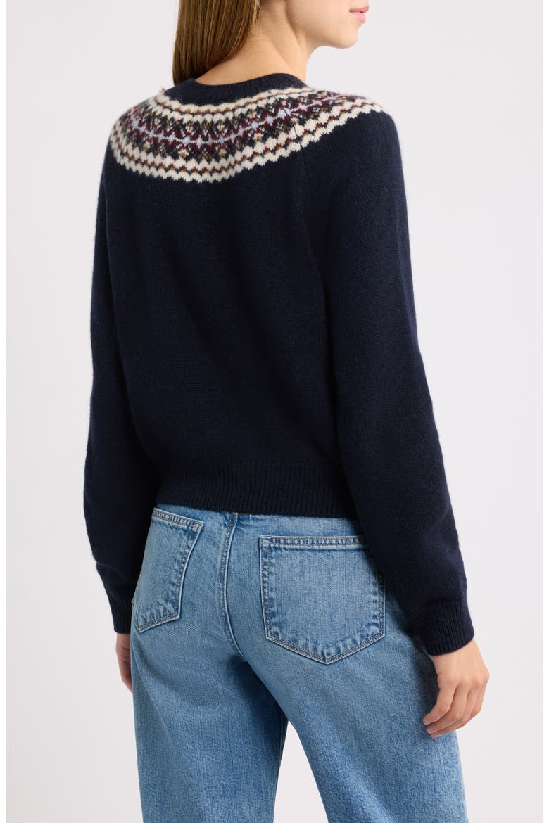 Boniface Cashmere Sweater, Alternate, color, NAVY