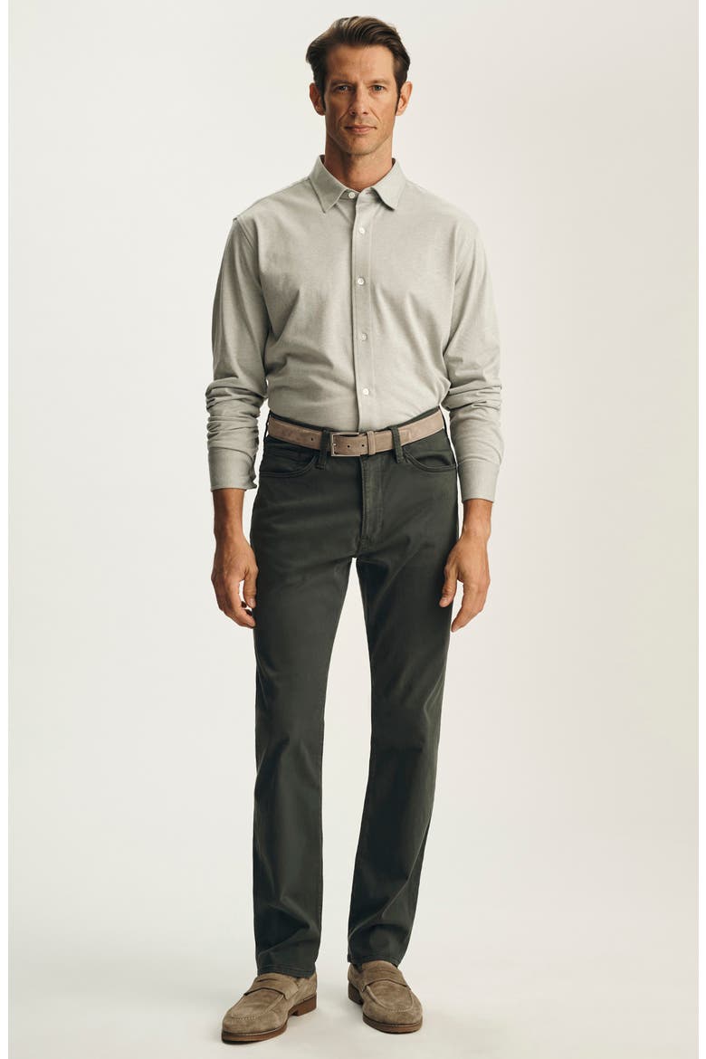 Courage Straight Leg Twill Pants, Alternate, color, DEEP TEAL TWILL