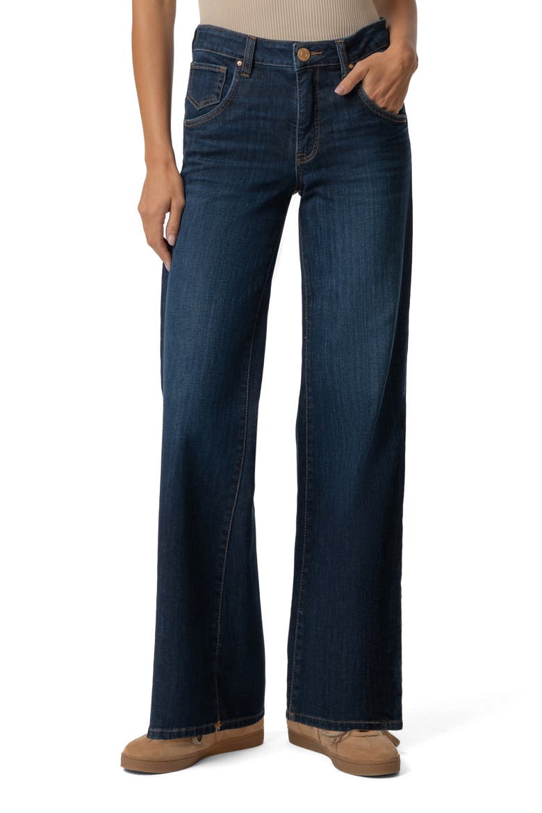Maya Fab Ab Wide Leg Jeans, Main, color, ANGELICALLY