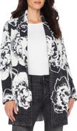 Liverpool Los Angeles Coatigan Floral Open Front Cardigan Sweater