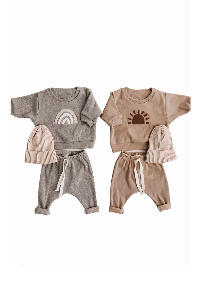 Chase Sweatshirt & Joggers, Alternate, color, BROWN