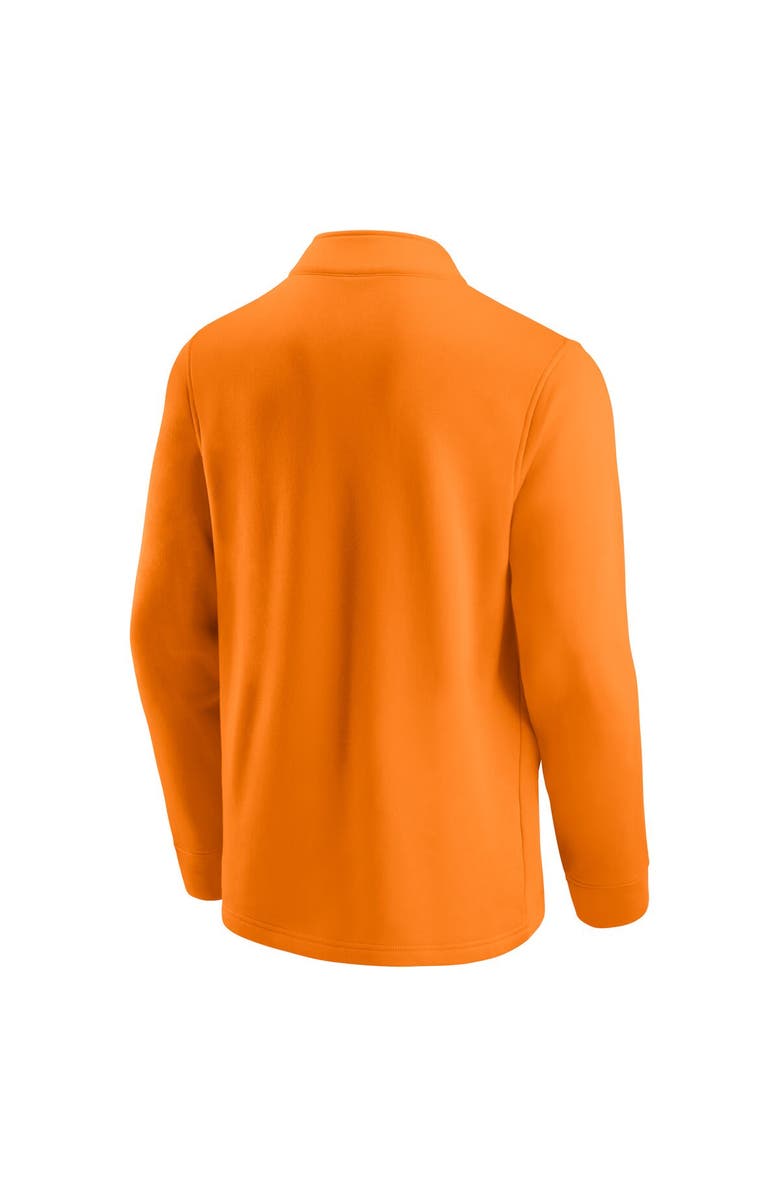 FANATICS Men's Fanatics Branded Tennessee Orange/Heathered Gray Tennessee Volunteers Primary Logo Quarter-Zip Jacket, Alternate, color, 