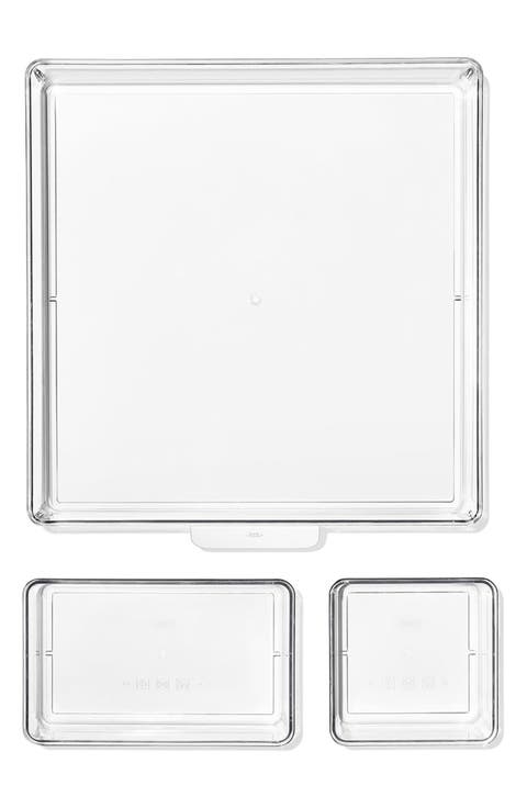 3-Piece Assorted Refrigerator Storage Trays
