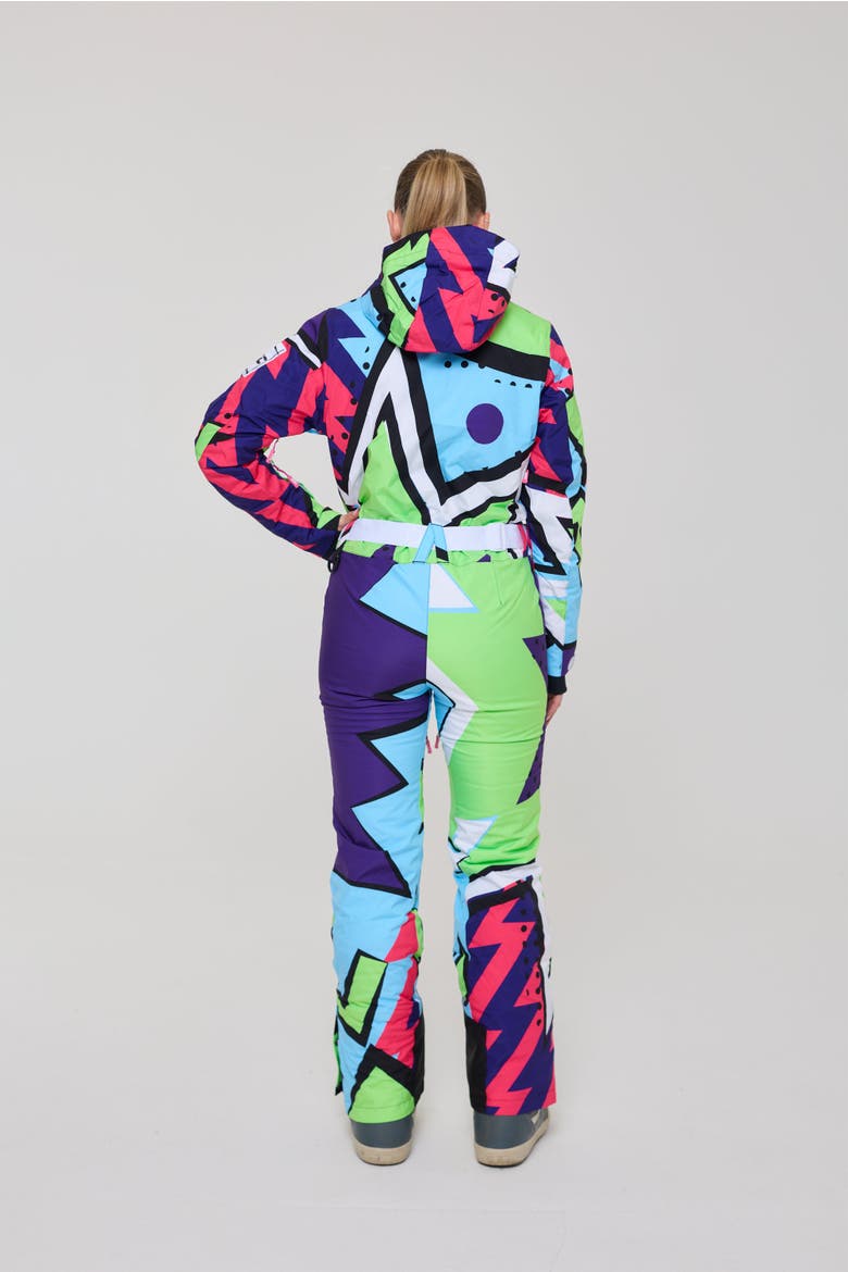 Fresh Prince X Women's Ski Suit, Alternate, color, Colorful geometric design