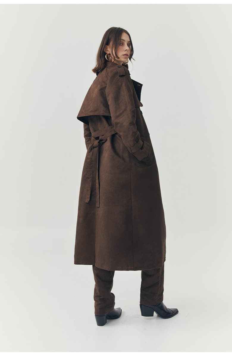 ATS Jett Suede Coat, Alternate, color, Brown