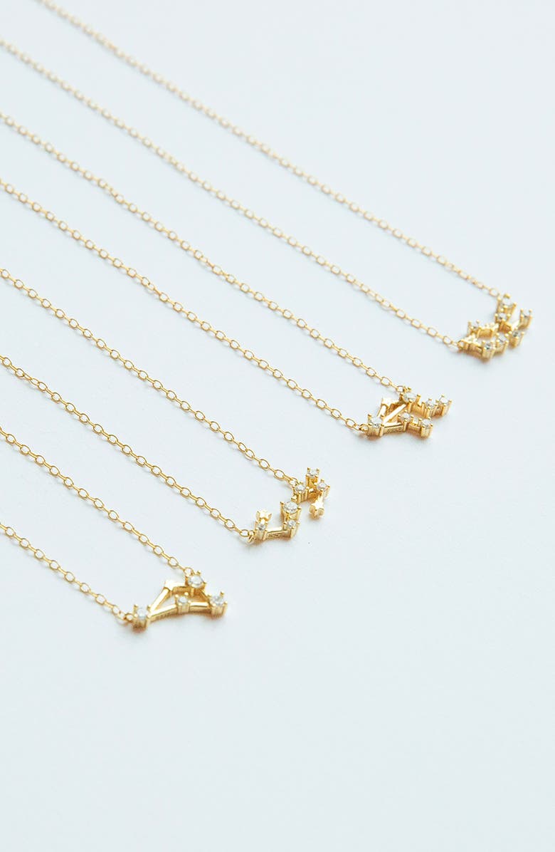 MARLYN SCHIFF Constellation Necklace, Alternate, color, Gold Plated Virgo