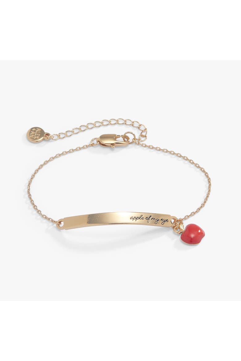 'Apple of My Eye' Linear Bracelet, Main, color, Gold