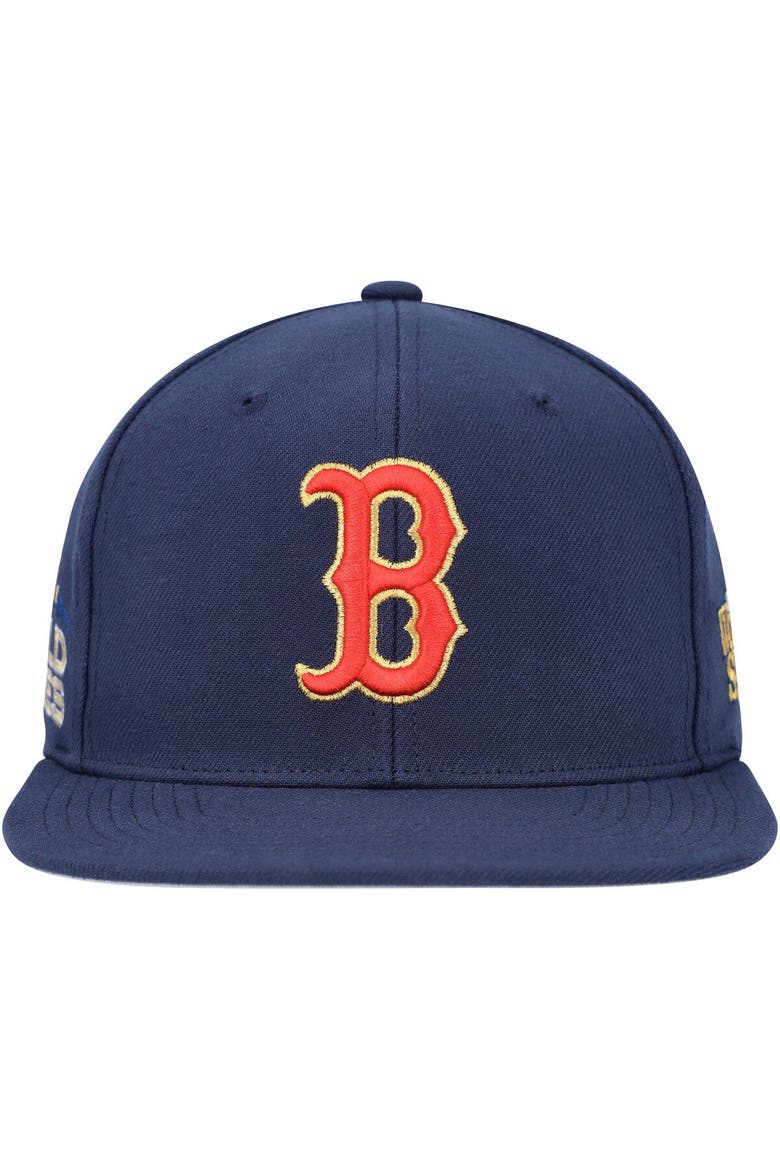 Men's Mitchell & Ness Navy Boston Red Sox Champ'd Up Snapback Hat, Alternate, color, Navy