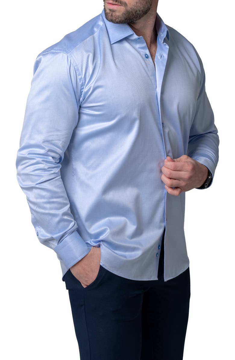 Maceoo Classic Modern Cotton Button-Up Shirt, Alternate, color, 