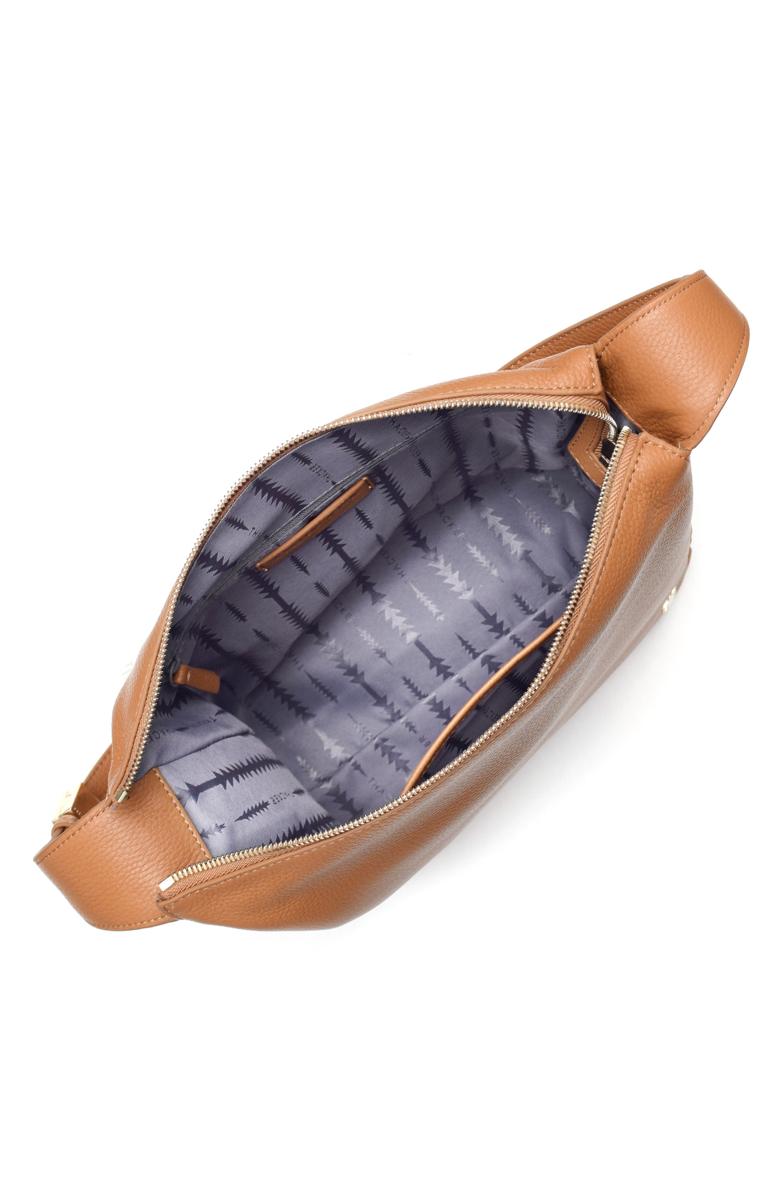 Thacker Dalia Pebbled Leather Crossbody Bag, Alternate, color, Cognac