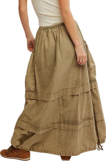 Eloise Cotton Twill Maxi Skirt