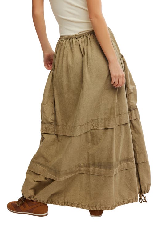 Free People Eloise Cotton Twill Maxi Skirt In Caiman