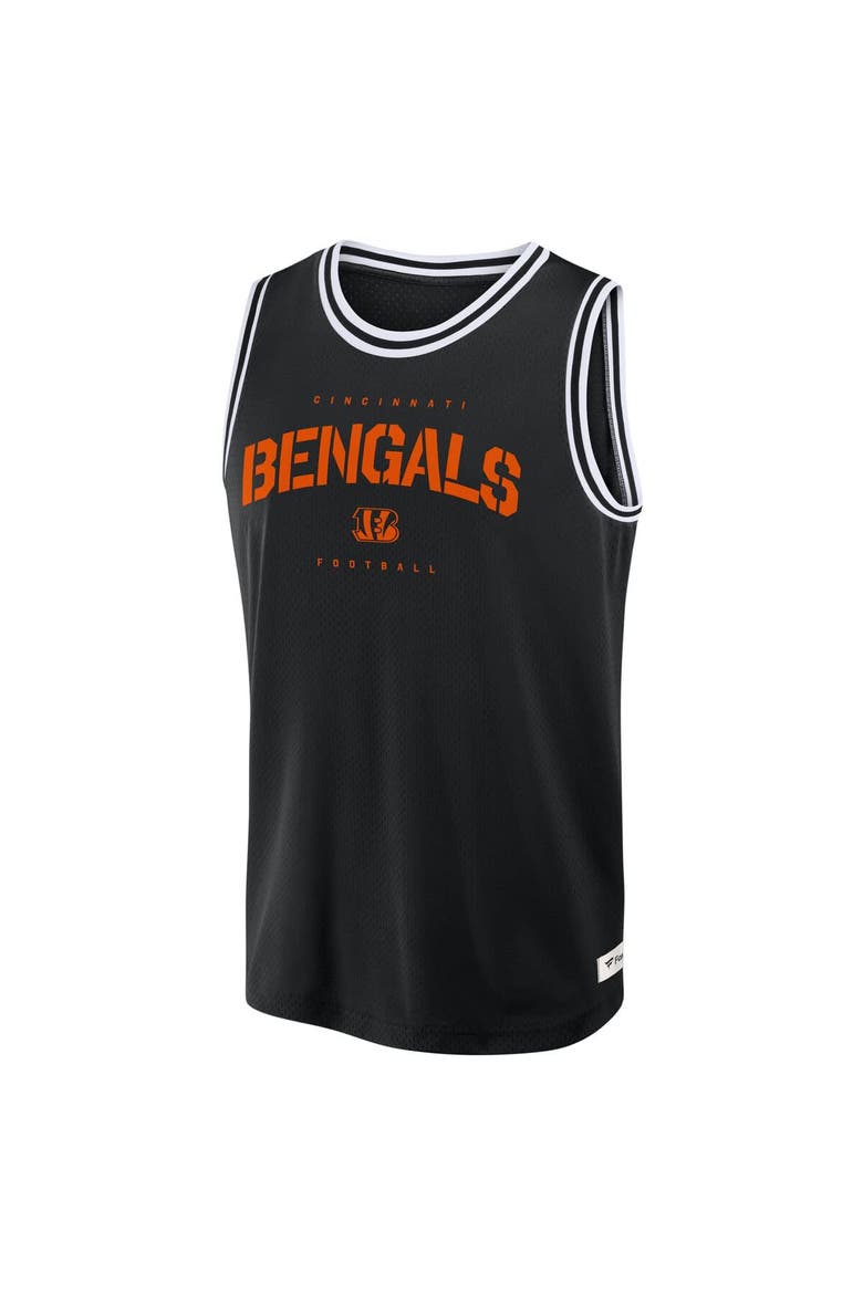Men's Fanatics Black Cincinnati Bengals Elements Future Ground Jersey Tank Top, Alternate, color, Black