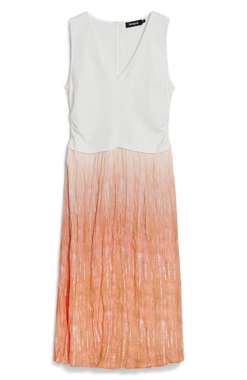 Desigual Sleeveless Maxi Dress In White