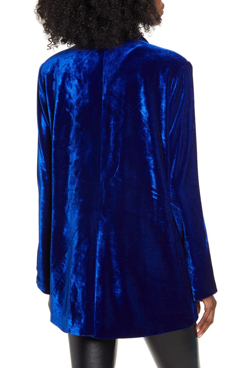 Velvet Blazer, Alternate, color, BLUE