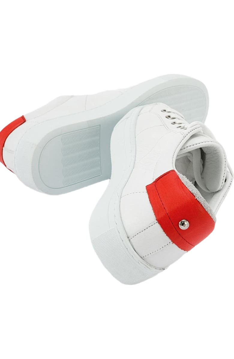 Forever & Always Shoes Ayverie Leather Sneaker, Alternate, color, White Leather