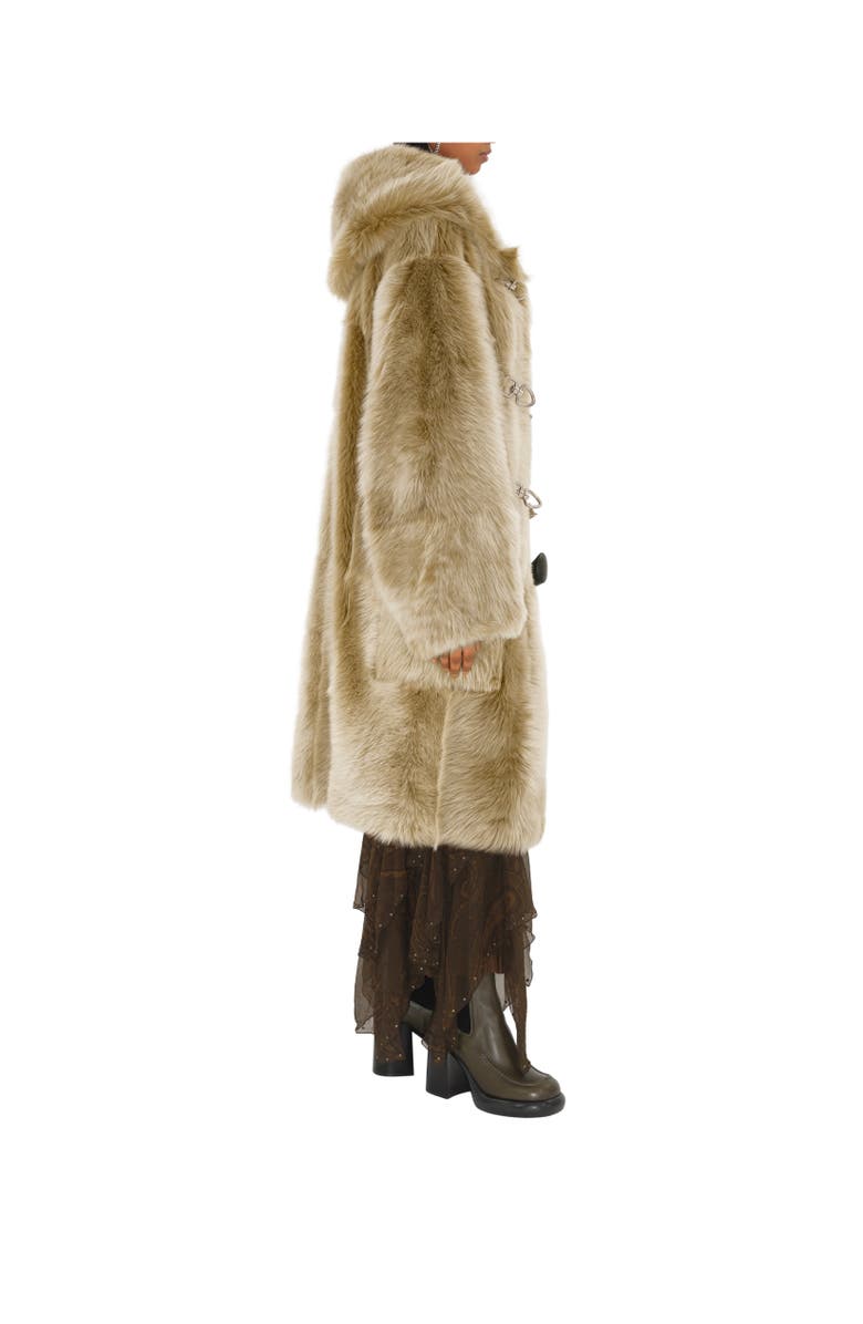 Burberry Shearling Duffle Coat, Alternate, color, 