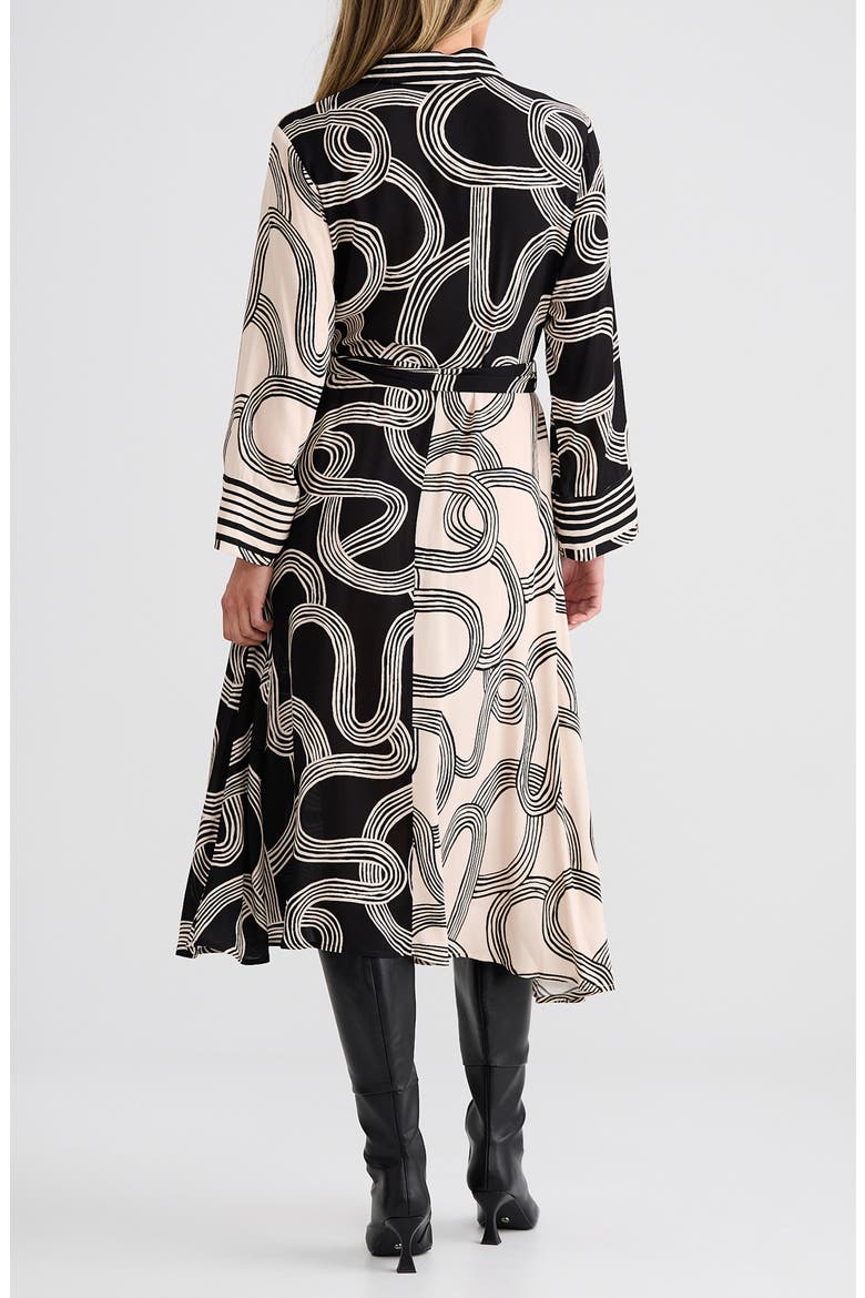Lucy Print Shirtdress, Alternate, color, INK LINES MULTI