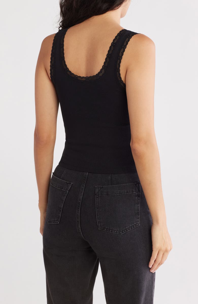 Abound Lace Trim Cotton Tank, Alternate, color,