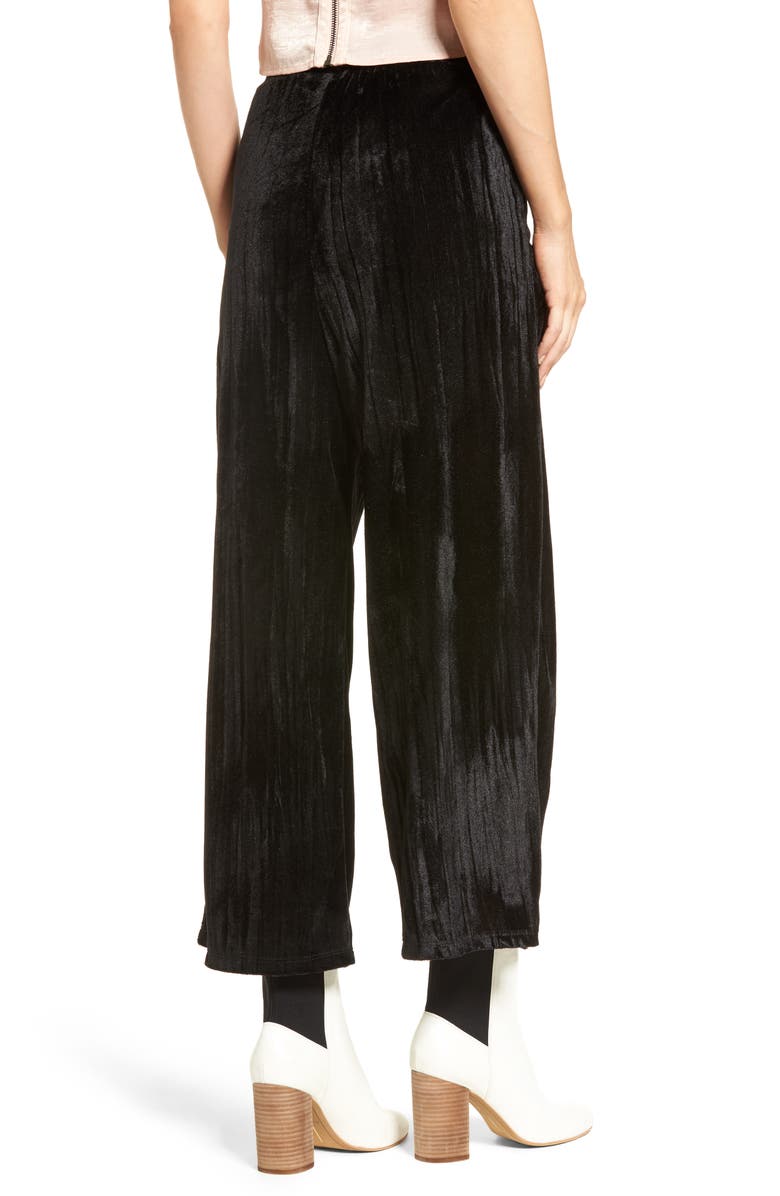 Mimi Chica Velvet Culottes, Alternate, color, 