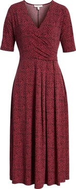 Chaus Ring Print Midi Dress