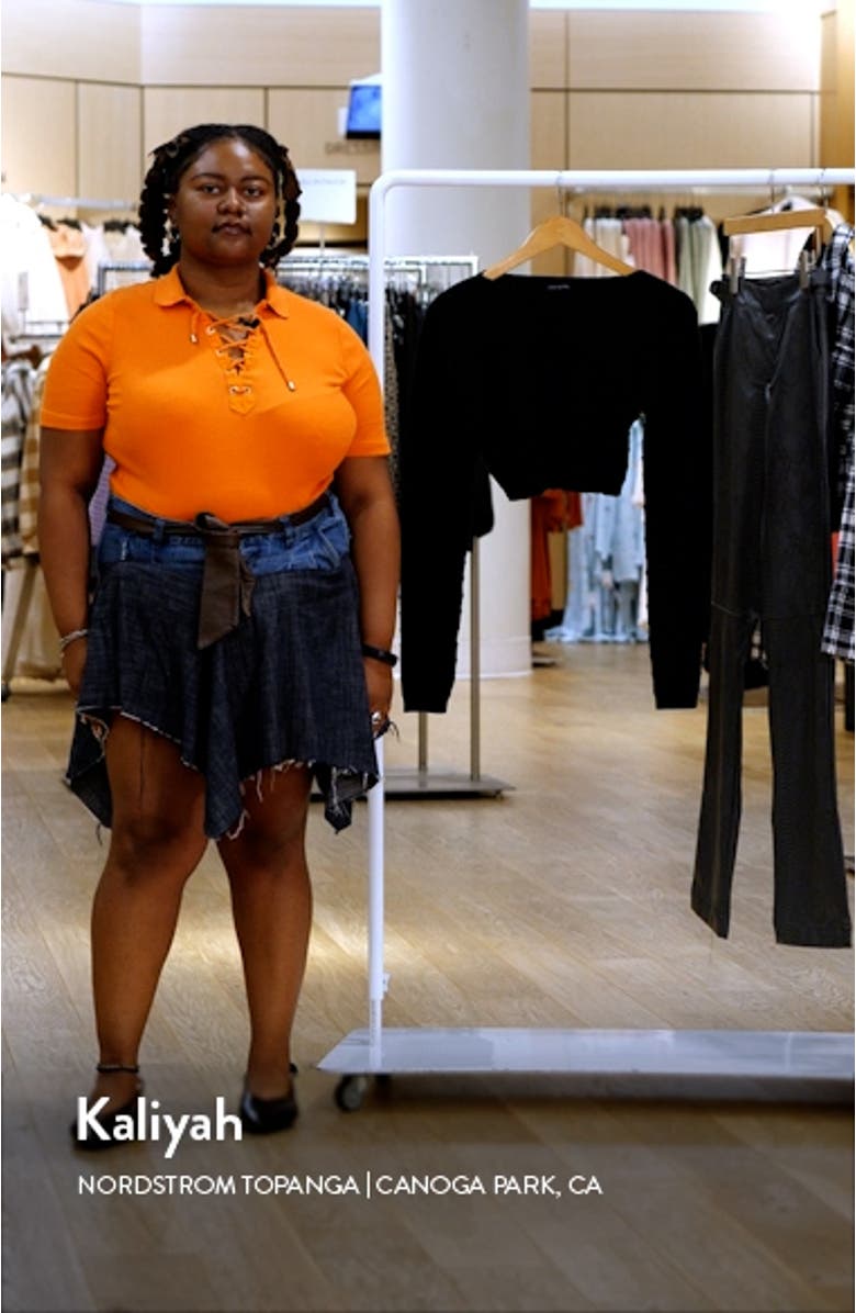 Stripe Knit Crop Top, sales video thumbnail