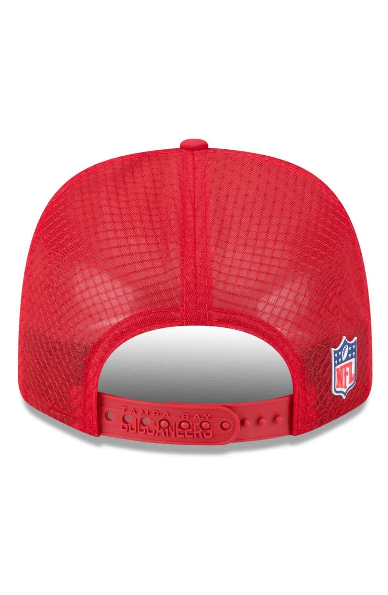 New Era Men's New Era Red Tampa Bay Buccaneers 2025 Sideline 9SEVENTY Trucker Adjustable Hat, Alternate, color, Red