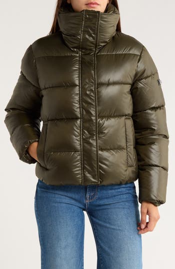 Bcbgeneration Water Resistant Puffer Jacket In Green