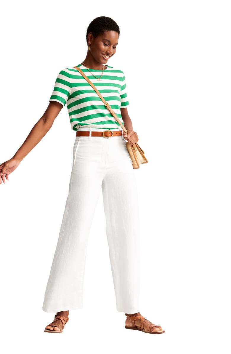 Boden Westbourne Wide Leg Linen Trousers, Alternate, color, 