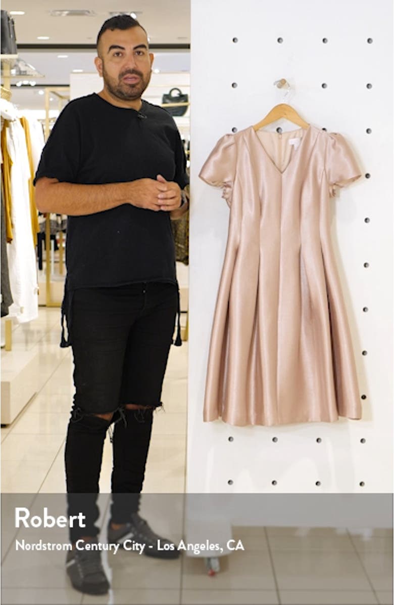 Shine Satin Twill Party Dress, sales video thumbnail