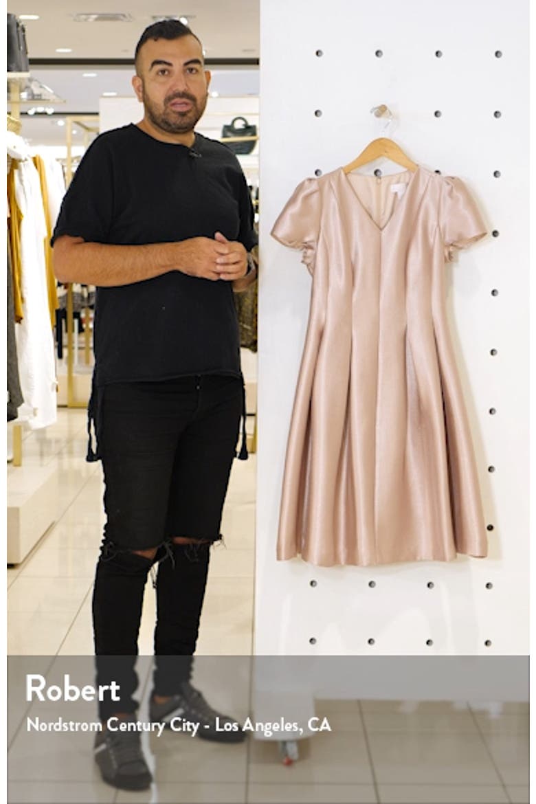 Shine Satin Twill Party Dress video