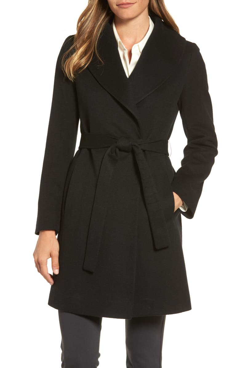 Fleurette Shawl Collar Cashmere Wrap Coat, Main, color, 