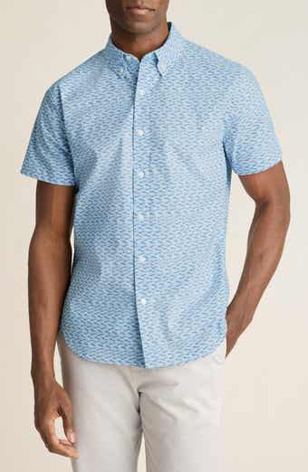Bonobos Fish Party Slim Fit Short Sleeve Button-Down Shirt