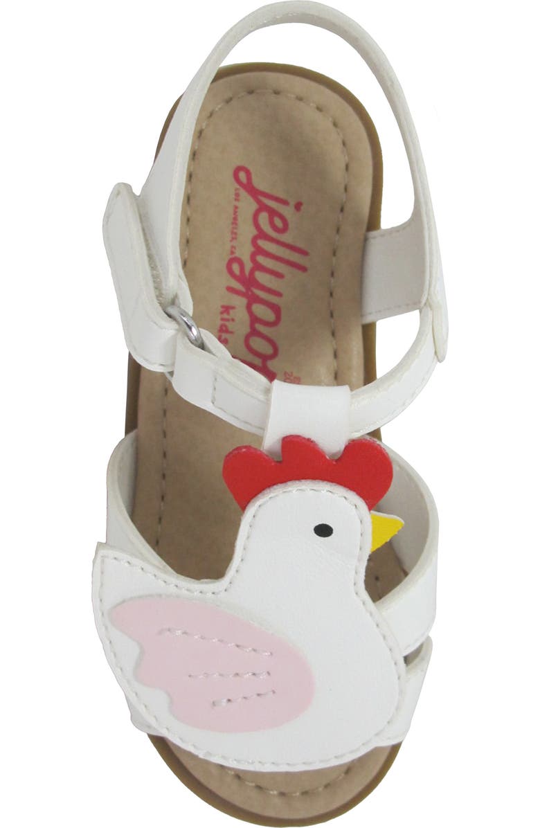 JELLYPOP Kids' Lil Chipper Sandal, Alternate, color, White