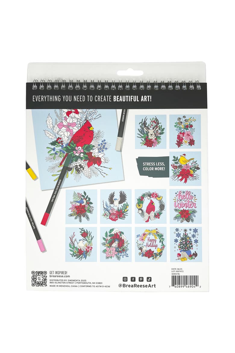 Marker Coloring Kit, Cardinal, 5 Dual Sided Markers, Adult Craft, Alternate, color, Multicolored
