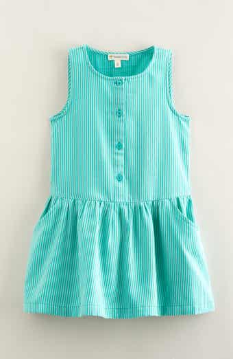 Tucker + Tate Kids' Stripe Sleeveless Cotton Drop Waist Dress