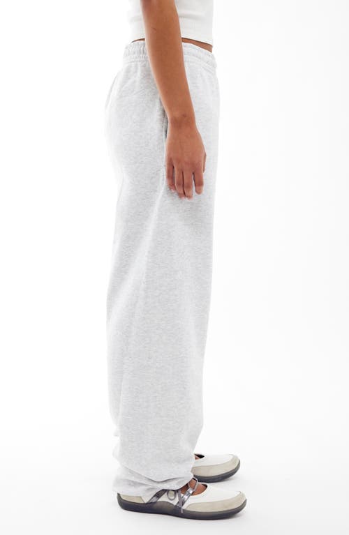 Iets Frans Embroidered Joggers In Grey Marl
