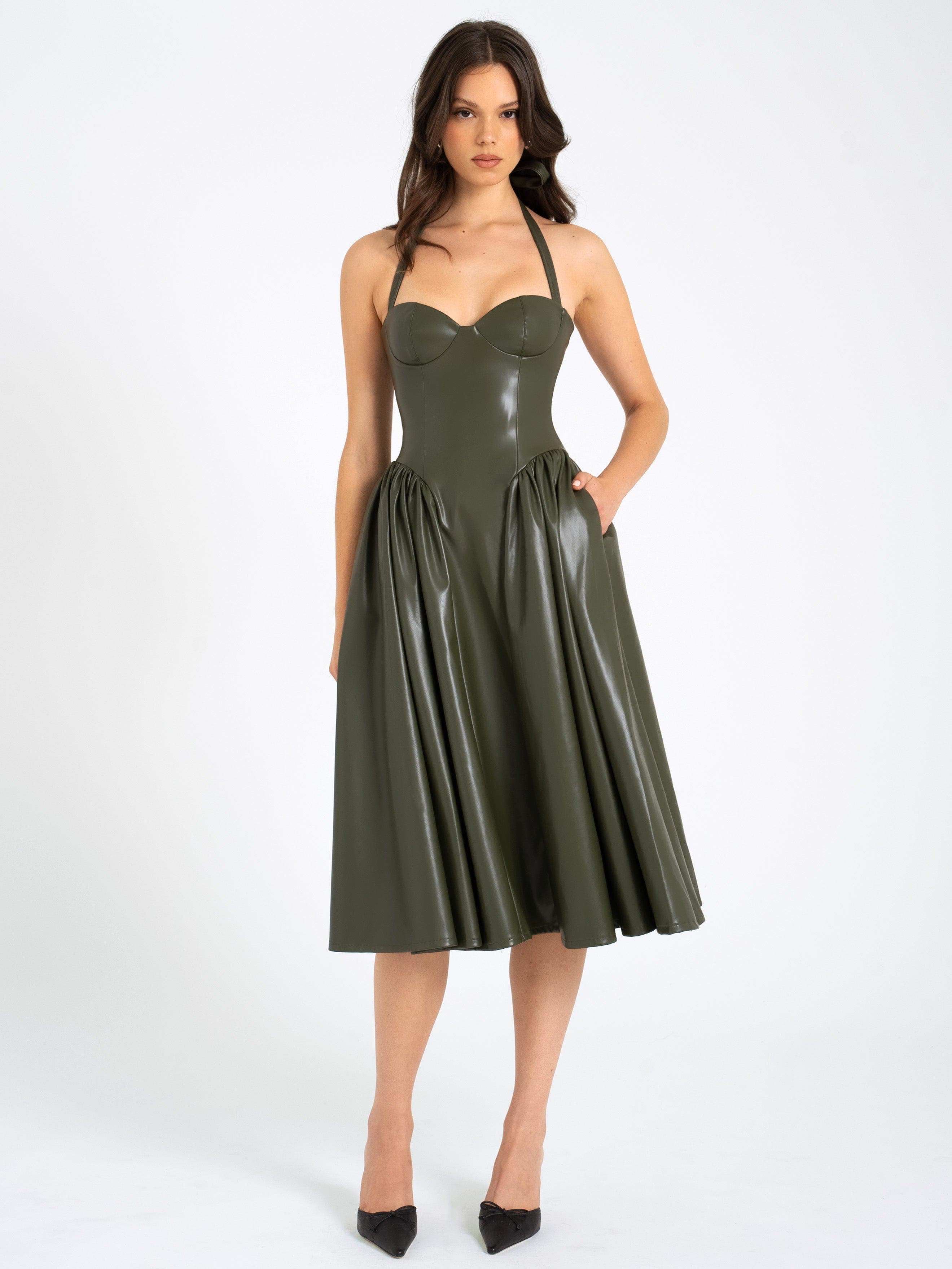 selected Olive green