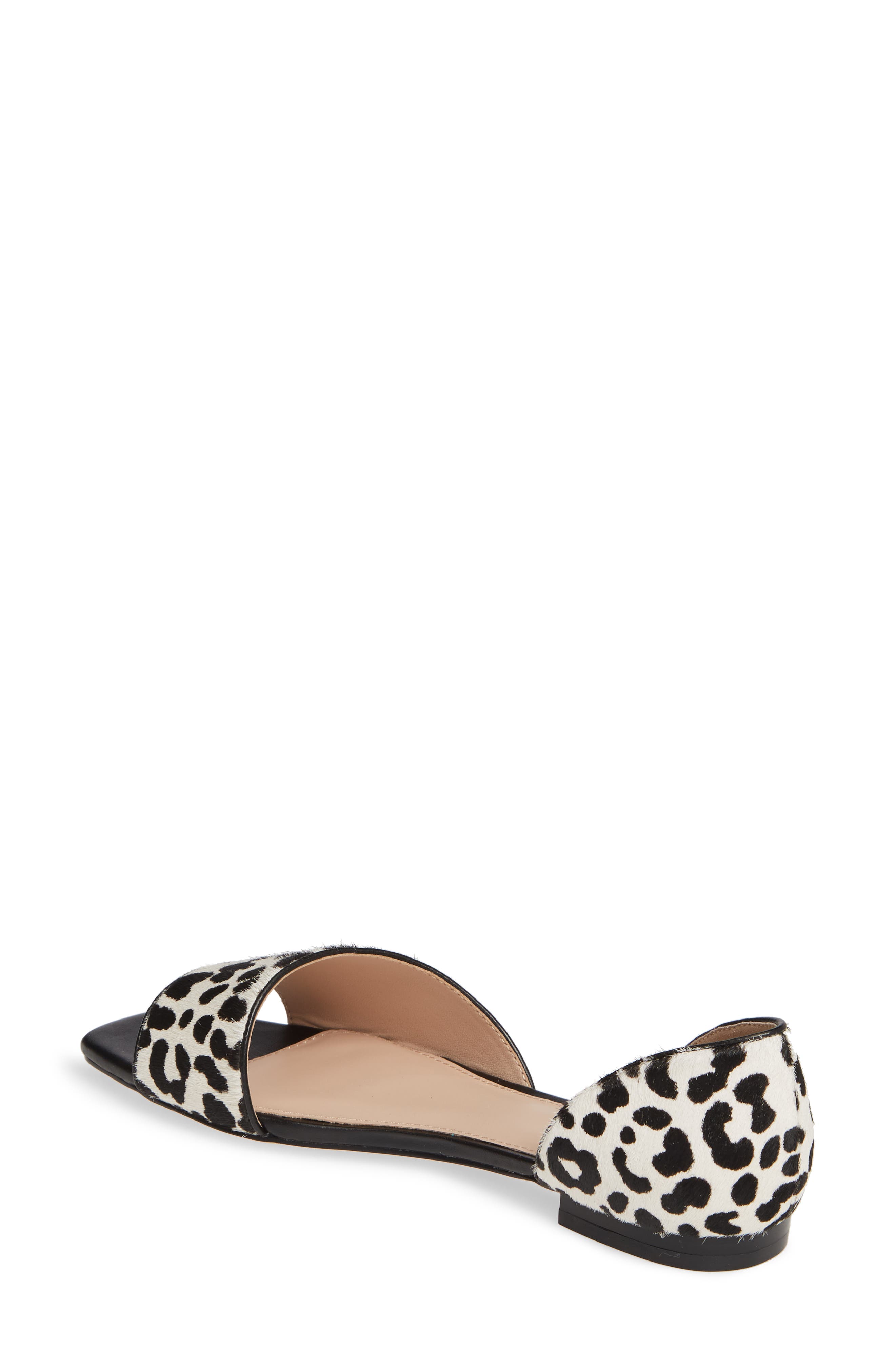 Something Navy Juliana Genuine Calf Hair Flat, Alternate, color, 