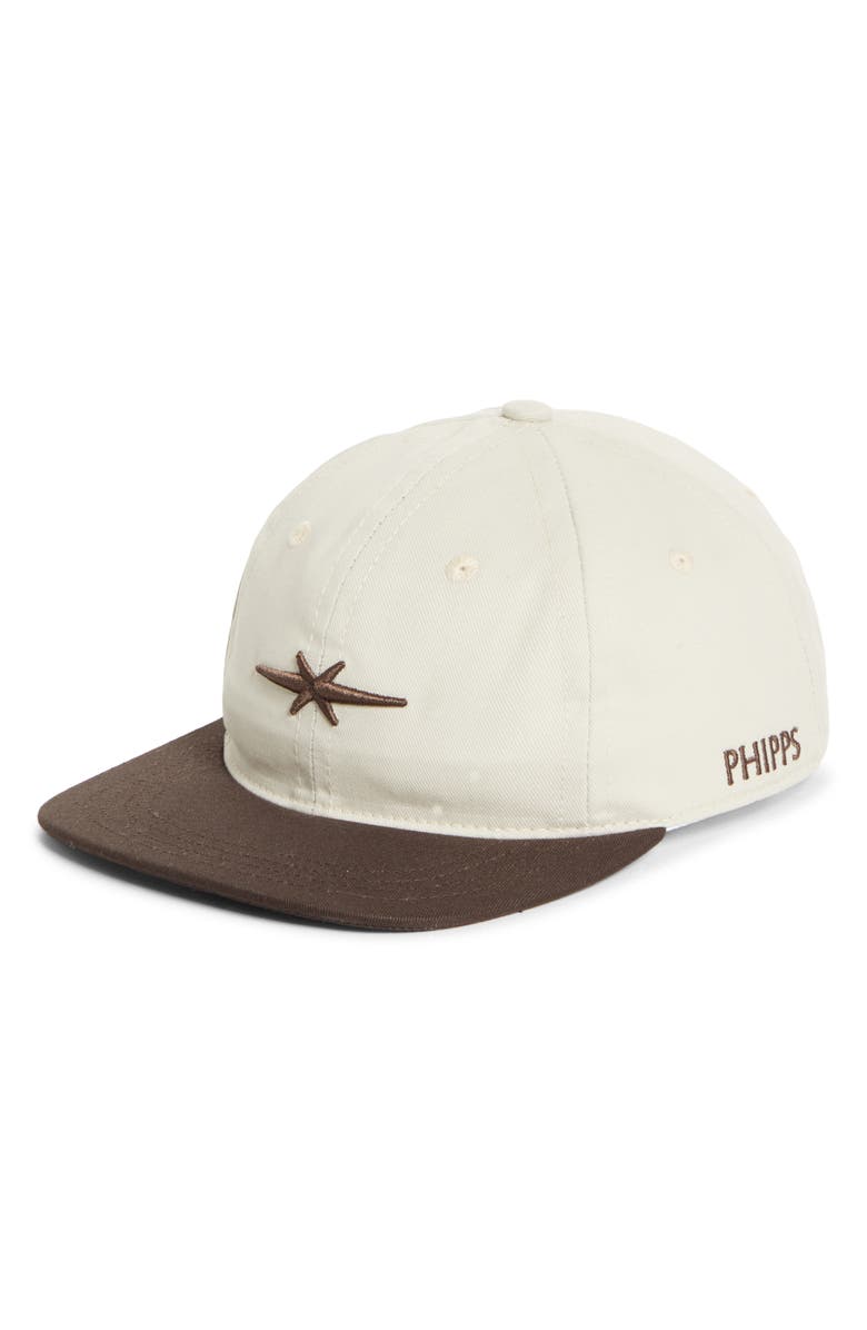 PHIPPS Two-Tone Adjustable Dad Baseball Cap, Main, color, Redwood