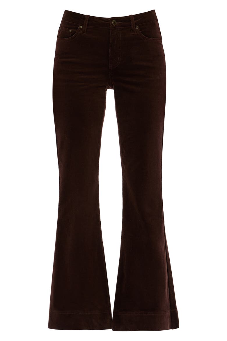 Flare Corduroy Pants, Alternate, color, HAZELNUT