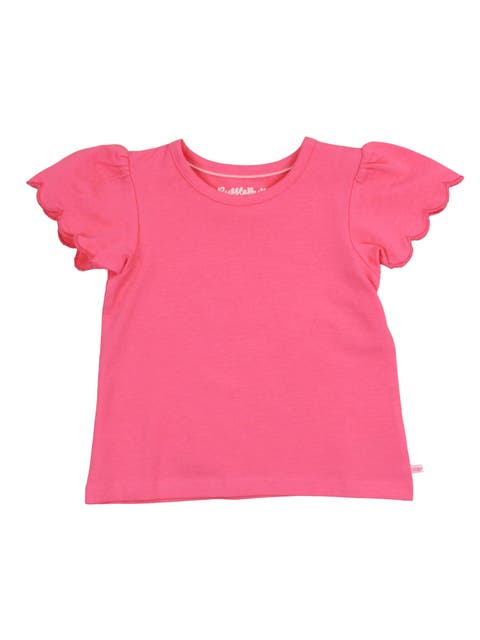 Baby Girls Short Sleeve Scallop Tee
