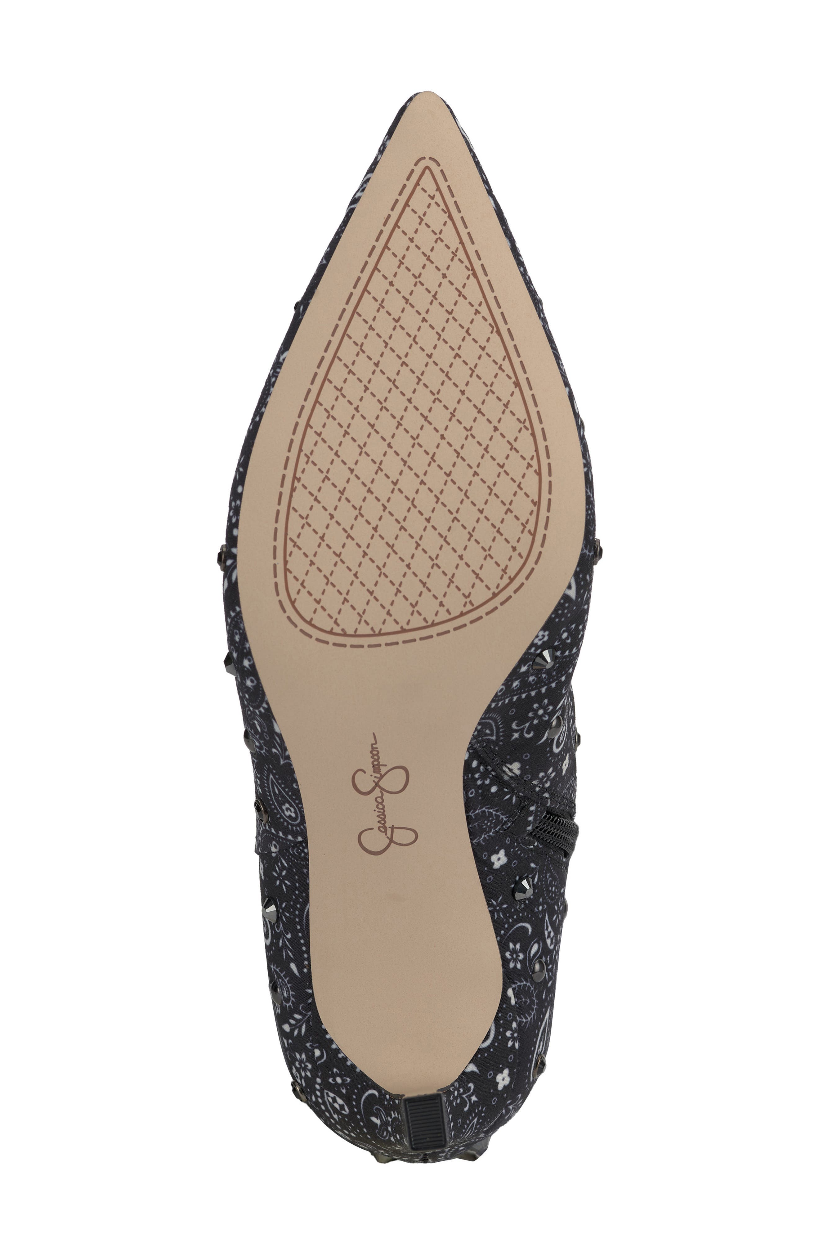 Jessica Simpson Earon Pointed Toe Over the Knee Boot, Alternate, color, Midnight/White