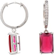 RIVKA FRIEDMAN Emerald Cut Cubic Zirconia Drop Earrings