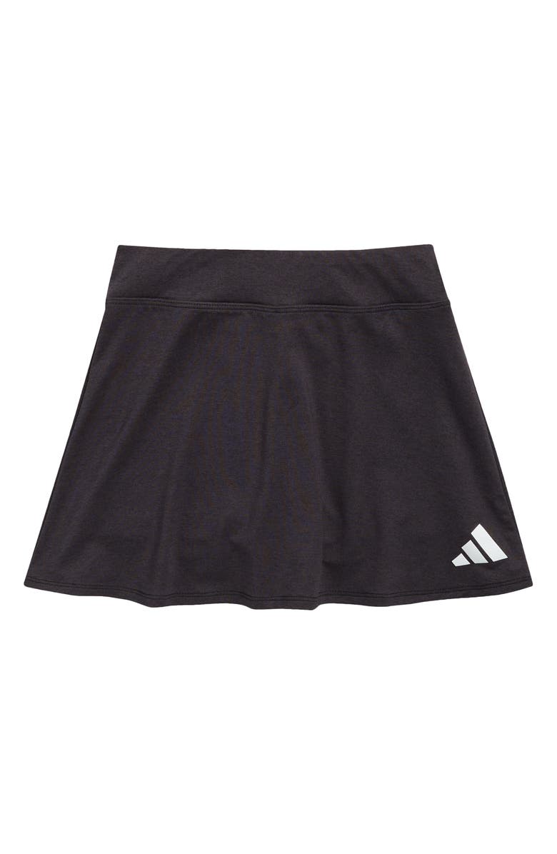adidas Kids' Mélange Skirt, Main, color, Black W/ Grey Melange
